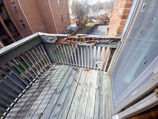 Deck Rail Before Ace Handyman Services Huntsville - Before