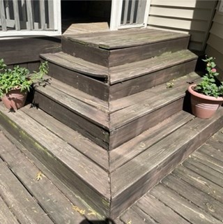Stairs Before Ace Handyman Services Huntsville - Before
