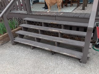 Deck Stair Repair Ace Handyman Services West Nashville - Before