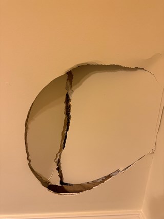 Drywall Repair Ace Handyman Services West Nashville - Before
