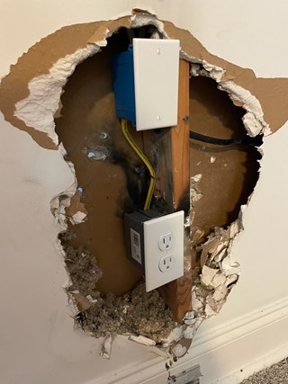 Drywall Repair Ace Handyman Services West Nashville - Before