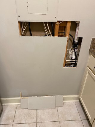 Drywall Repair Ace Handyman Services West Nashville - Before