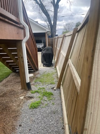 Fence Repair Ace Handyman Services West Nashville - Before