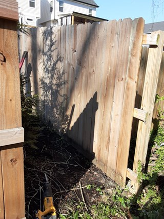 Fence Gate Build Ace Handyman Services West Nashville - Before