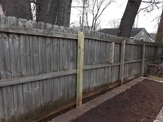 Fence Post Repair Ace Handyman Services West Nashville - After
