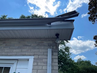 Gutter bend before