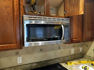 Microwave Install Ace Handyman Services West Nashville - Before