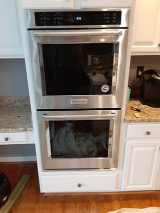 Oven install after