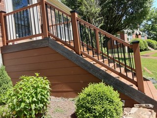 Porch siding after