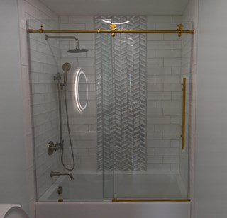 Shower door after