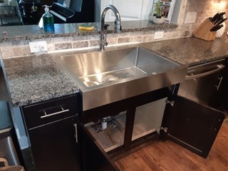 Sink repair after