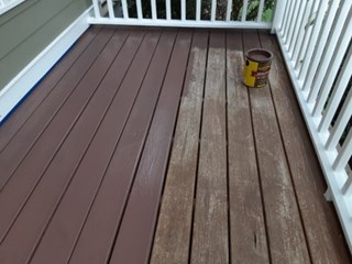 Staining Deck Ace Handyman Services West Nashville - Before
