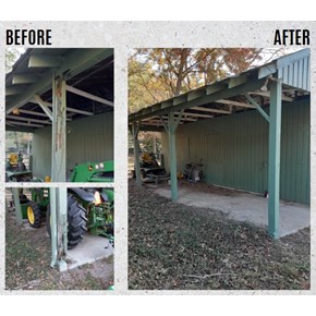 Repair Shed Posts Ace Handyman Services West Nashville
