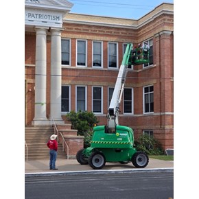 Restoring commercial building in Fredericksburg, TX after the storm