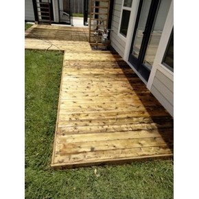 Deck Re-staining in Central Houston Before