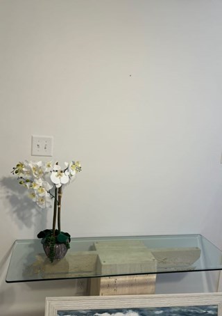 Blank Wall Above Console Table