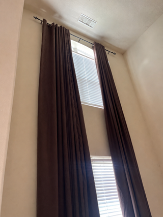 Curtain Rod Reinforced & Adjusted