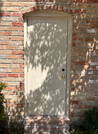 New Pre-Hung Door & Brick Mold Installed in Central Houston
