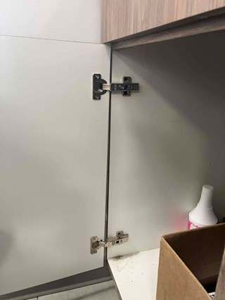 Repaired Cabinet Hinges
