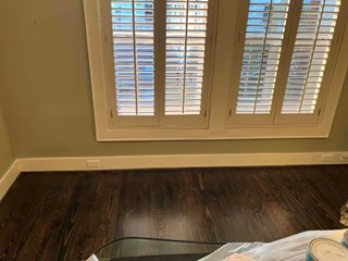 Repaired Drywall and New Baseboard Installation