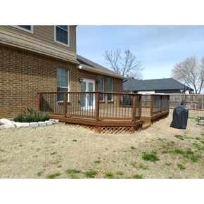 Backyard Deck completed in Corinth, TX Backyard Deck completed in Corinth, TX