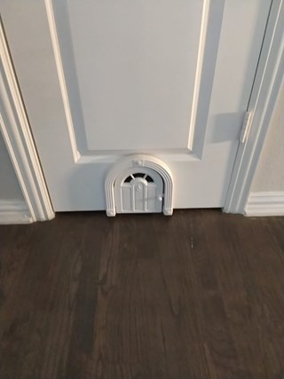Cat Door Install After,  Flower Mound, TX