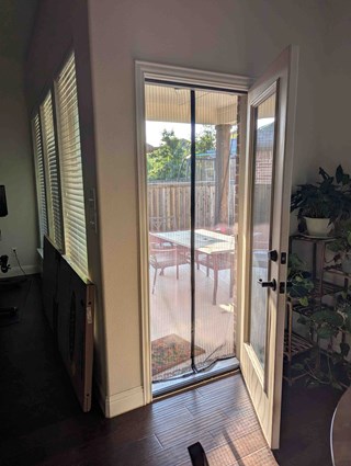 Dog Door Install Before, Argyle TX