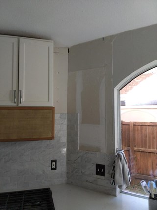 Cabinet Install, Highland Village, TX, Before