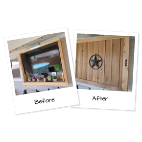 Custom Outdoor TV Cabinet