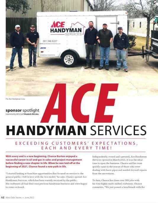 Ace Handyman Services Team in Fort Bend County, TX
