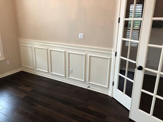 After wainscotting added to dining room in San Marcos Texas