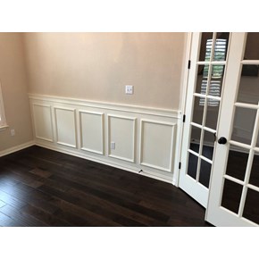 Wainscotting added to dining room in San Marcos, TX Wainscotting added to dining room in San Marcos, TX