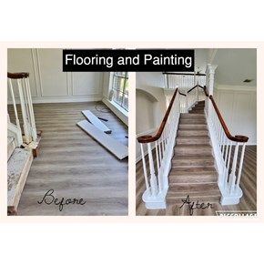 Flooring Installation and Railing Painting Katy, TX