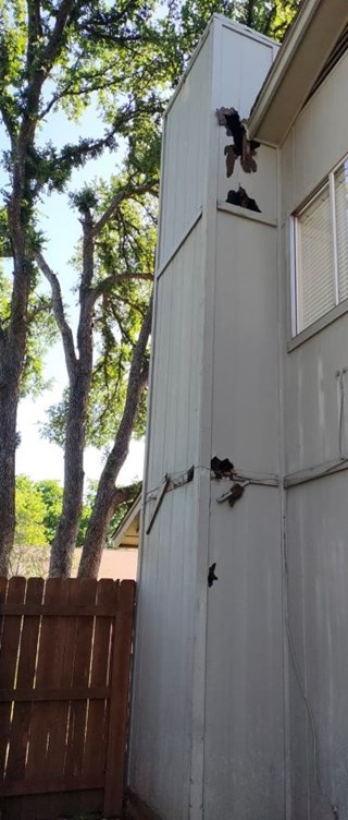 Exterior siding in Austin Texas_before
