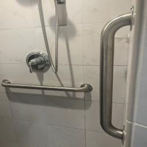 Ace Handyman Services safety bar installed for shower Ace Handyman Services safety bar installed for shower