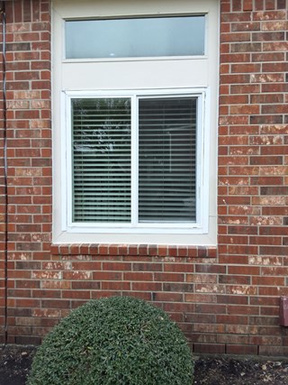 Repaired and refreshed window trim and sill with a clean finish in Pearland