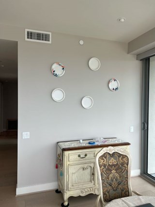 Before – Existing Wall Decor.
