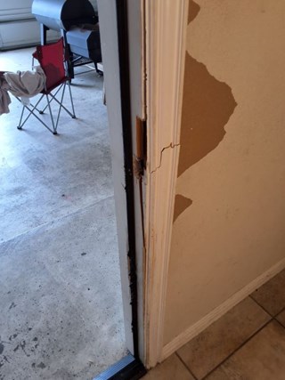 Damaged Door Jamb