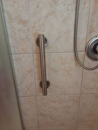 Installed Bathroom Handrails