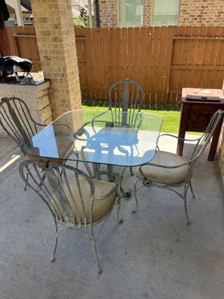 Patio Furniture Before Painting