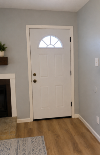 Prehung Front Door Installed