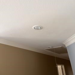 Hole repaired in sheetrock