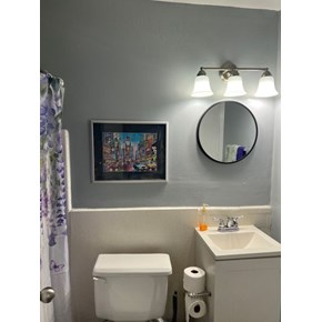 Installed Frame and Mirror Installed Frame and Mirror