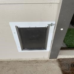 After Dog door was installed