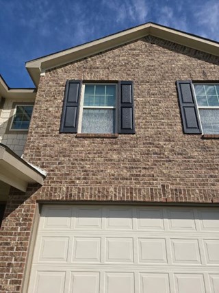 Newly Installed, Properly Aligned Exterior Shutters