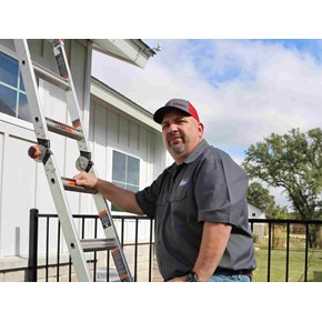 Craftsman on ladder