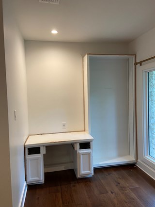 Ace Handyman Services West Austin Accent Wall Remodel Before