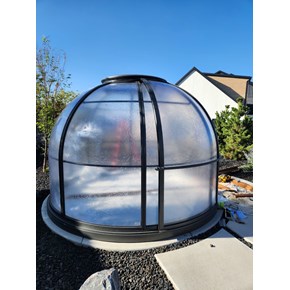 Installed a greenhouse globe - Utah County Installed a greenhouse globe - Utah County
