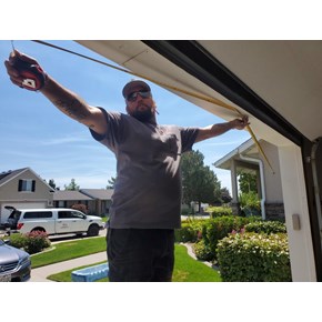 New porch awning construction - utah county New porch awning construction - utah county