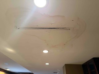 Drywall Water Damage Before Sterling VA